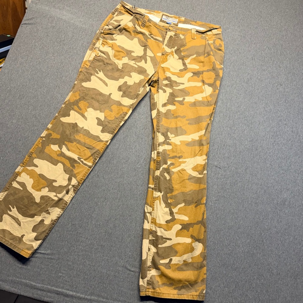 Jordan Craig Utility Cargos Mens 34x32 Desert Camo Straight Leg Pants Brown Tan